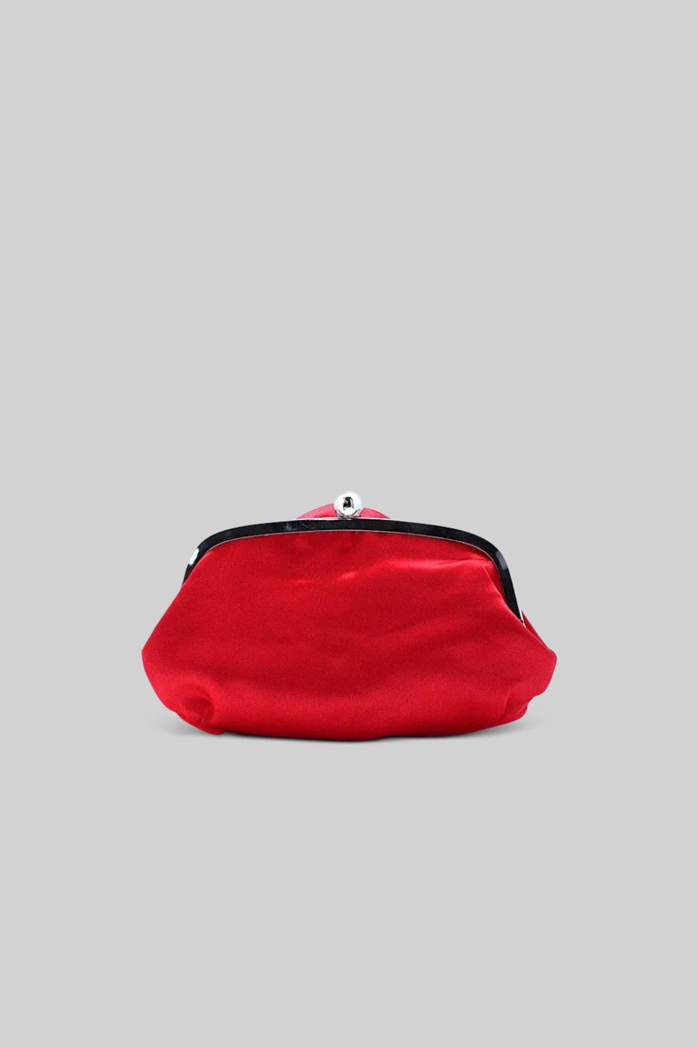 Pochette Fleur en Satin - Rouge