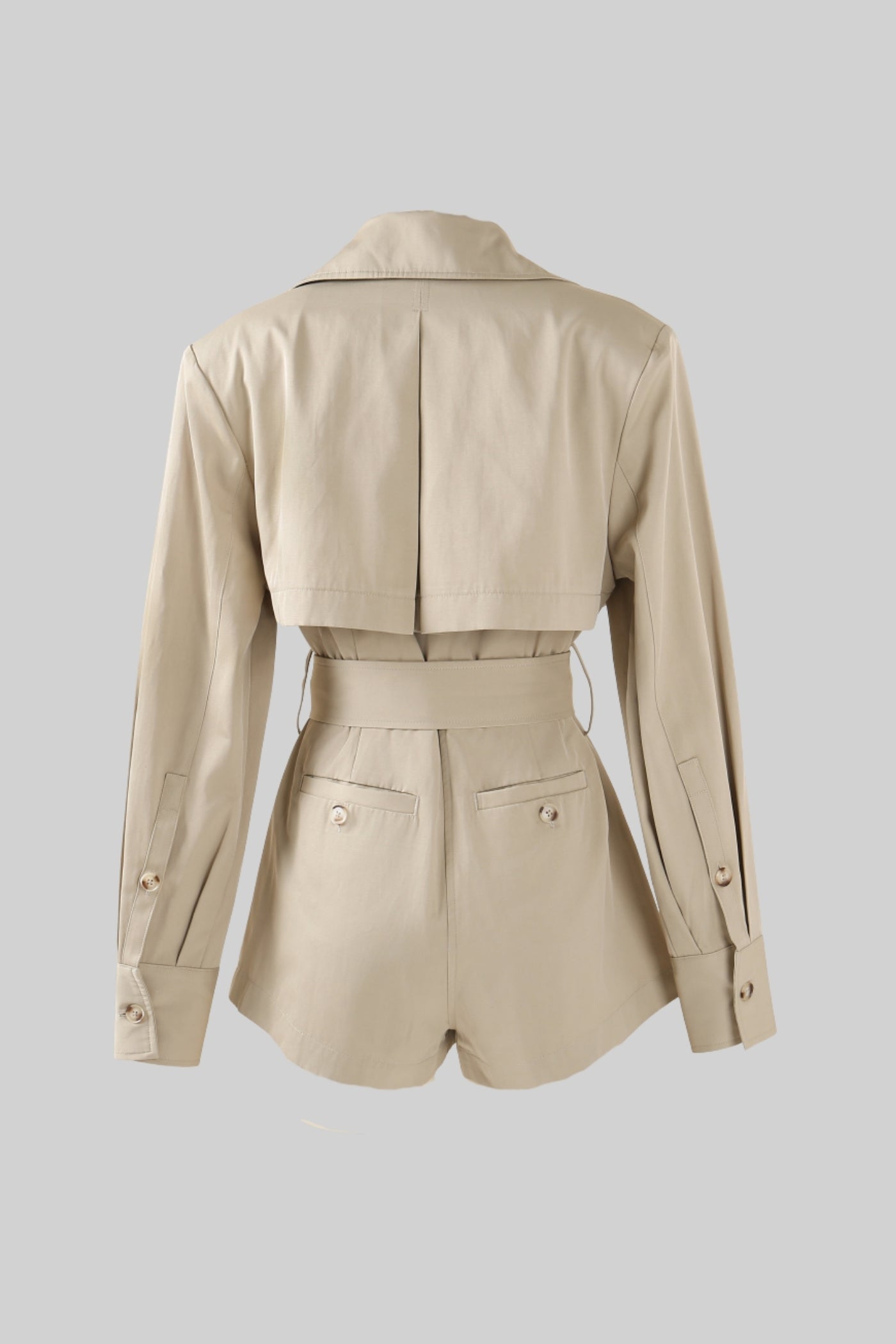 Combinaison Trench Ceinturée - Beige