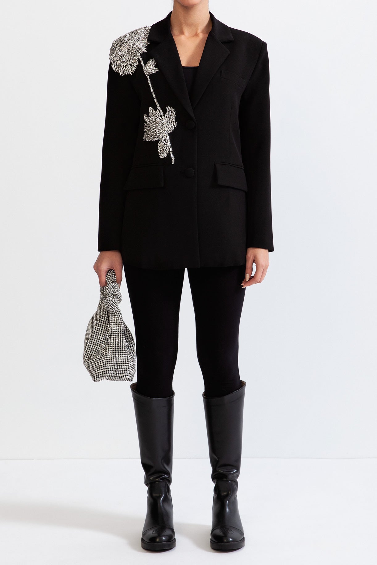 Blazer à simple boutonnage Jewel - Noir