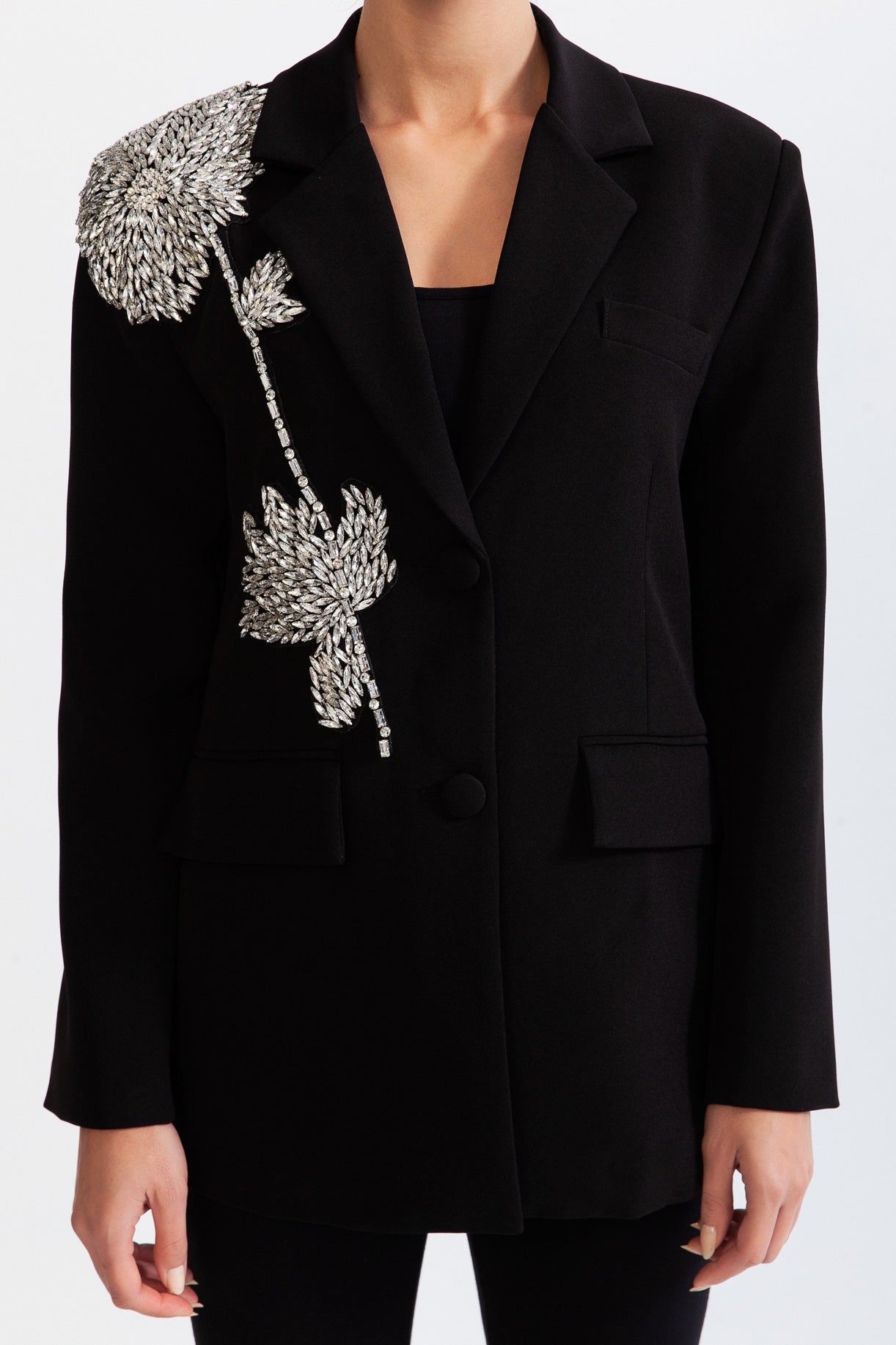 Blazer à simple boutonnage Jewel - Noir