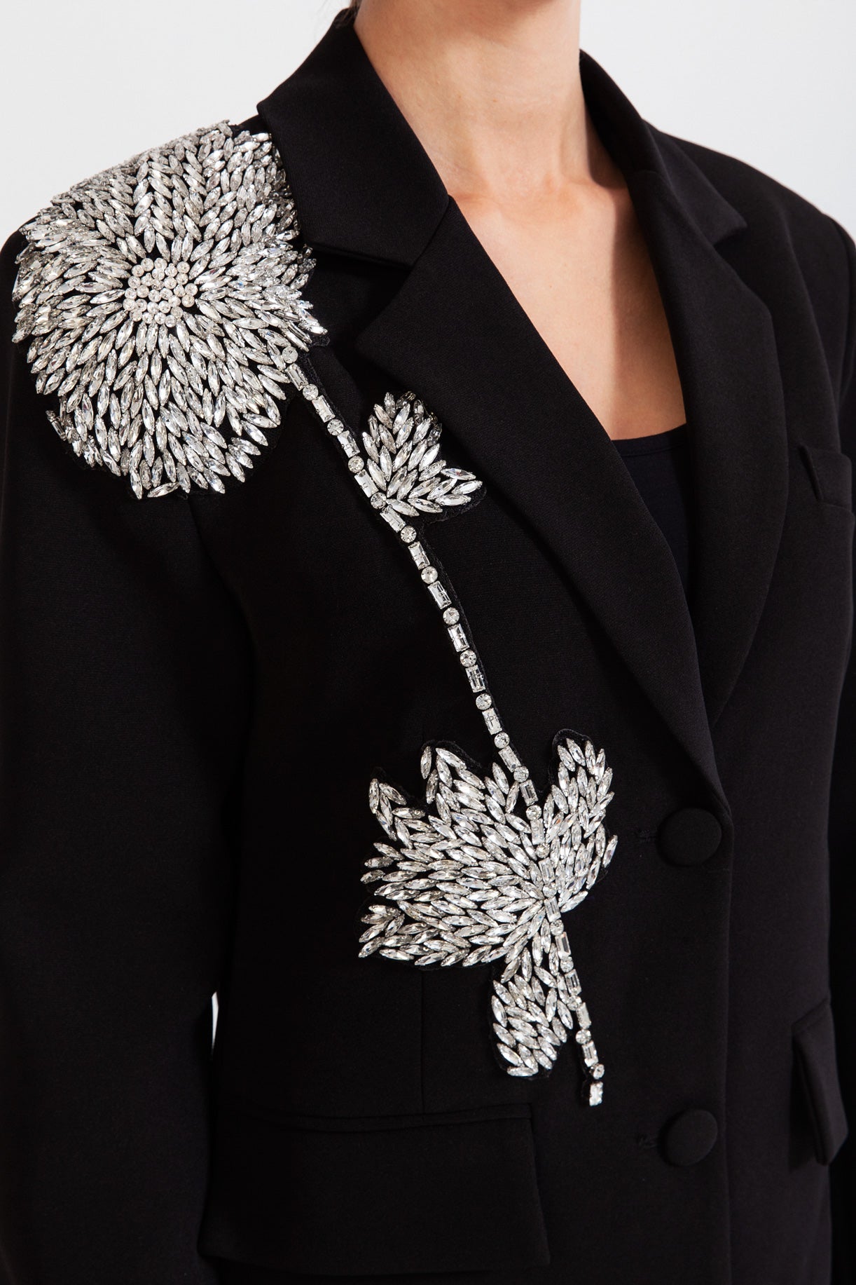 Blazer à simple boutonnage Jewel - Noir
