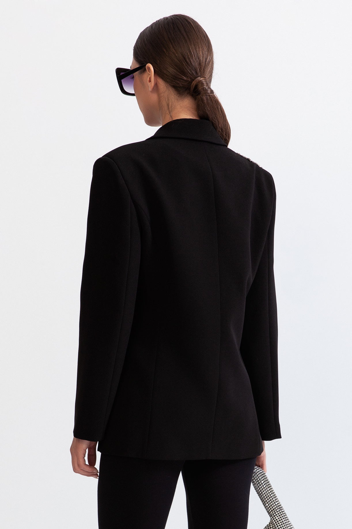 Blazer à simple boutonnage Jewel - Noir