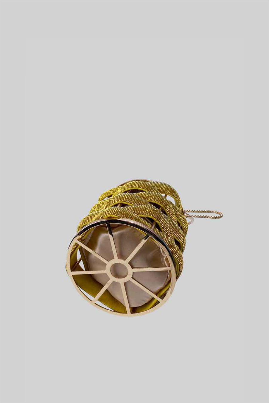 Sac Seau Élégant avec Fermeture Intérieure en Satin - Or