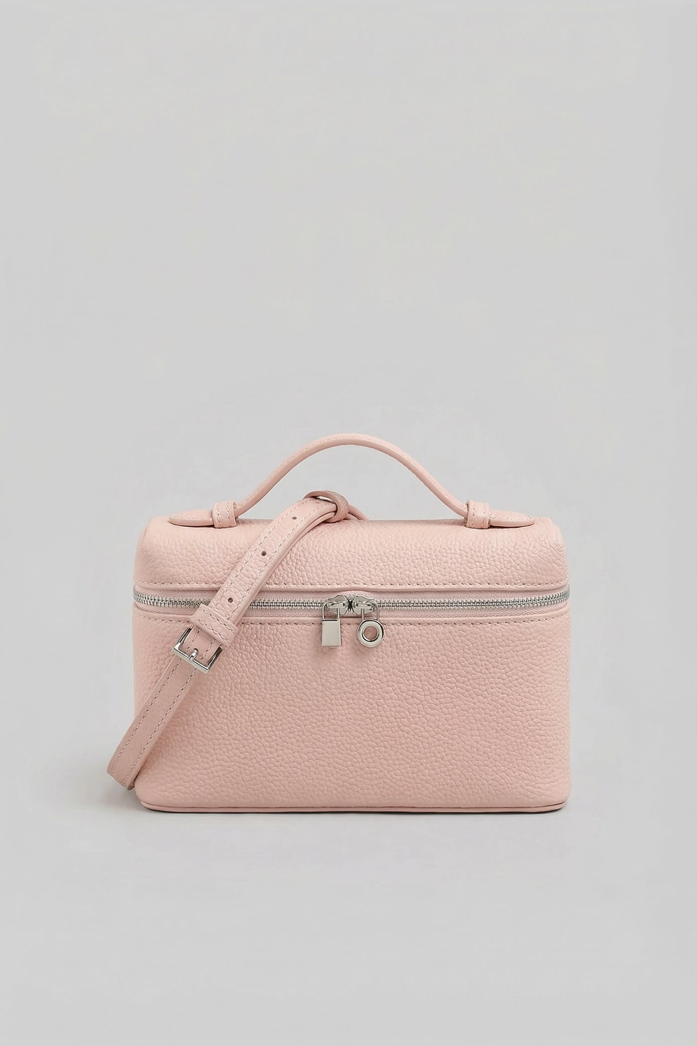Sac Vanity structuré avec poignée supérieure - Rose