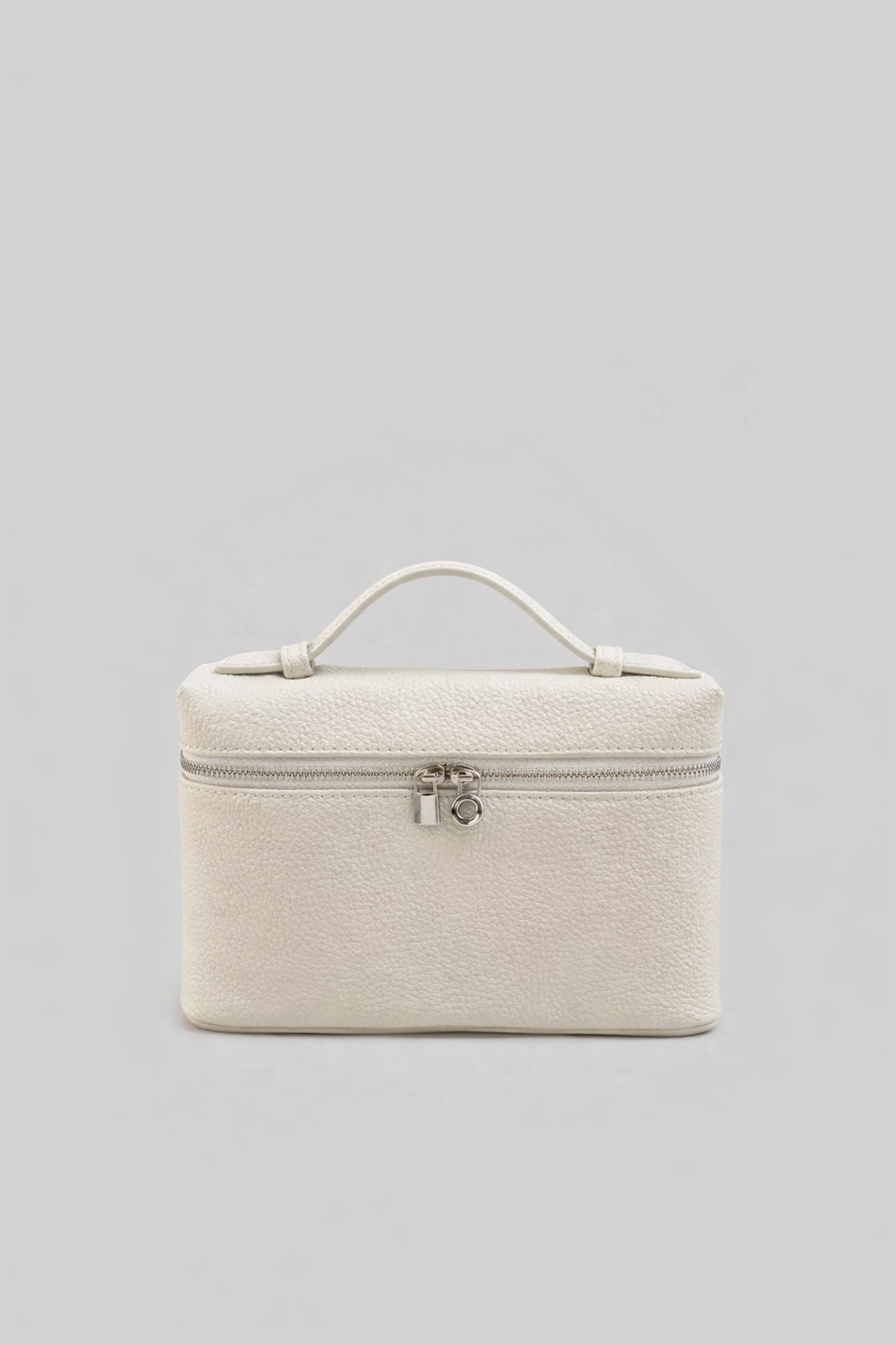 Sac Vanity Structuré avec Poignée Supérieure - Blanc