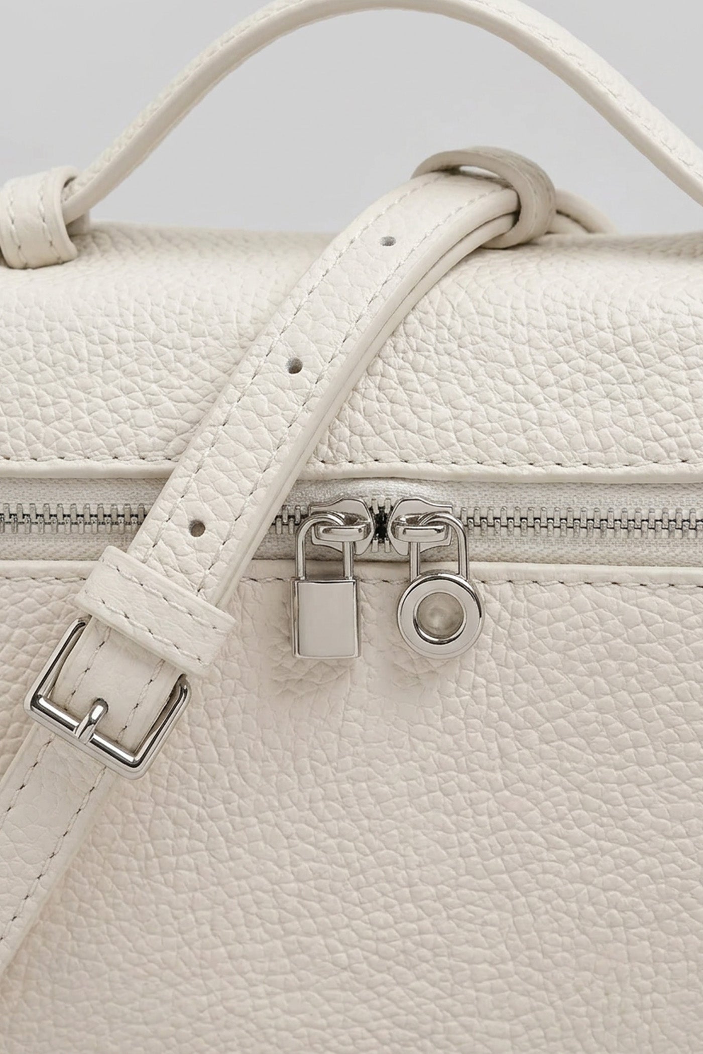 Sac Vanity Structuré avec Poignée Supérieure - Blanc